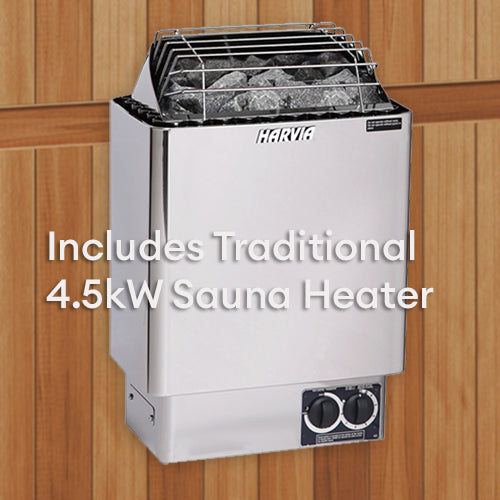 4 Person Finnmark FD-5 Trinity XL Infared & Steam Sauna Combo