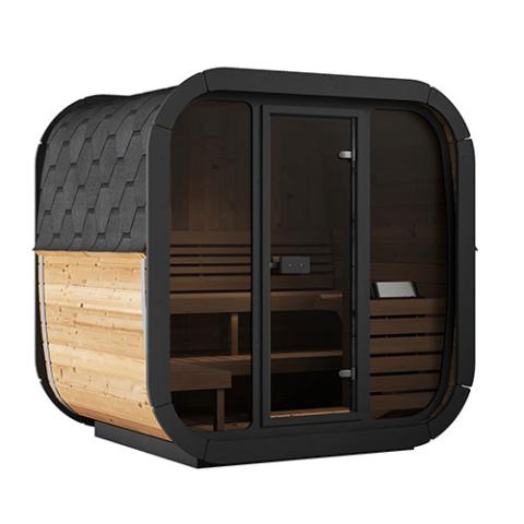 4 Person SaunaLife Model CL5G Cube Outdoor Home Sauna Kit