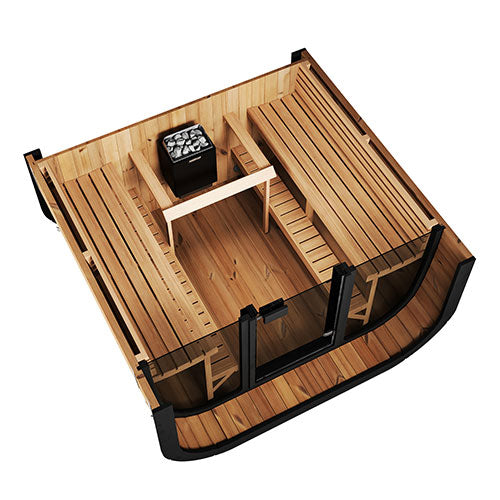 4 Person Finnmark FD-5 Trinity XL Infared & Steam Sauna Combo