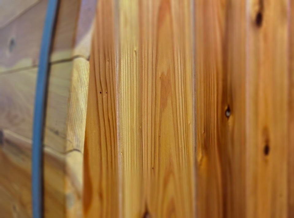 The beginning of your sauna customization. Add your barrel and then add everything else in the sauna package to your cart