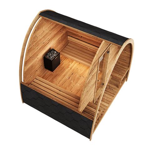 6 Person SaunaLife Model G3 Outdoor Home Sauna Kit