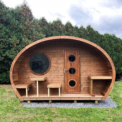8 Person SaunaLife Model G11 Outdoor Sauna Kit