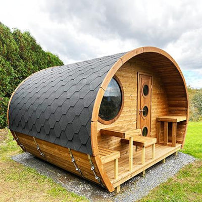 8 Person SaunaLife Model G11 Outdoor Sauna Kit