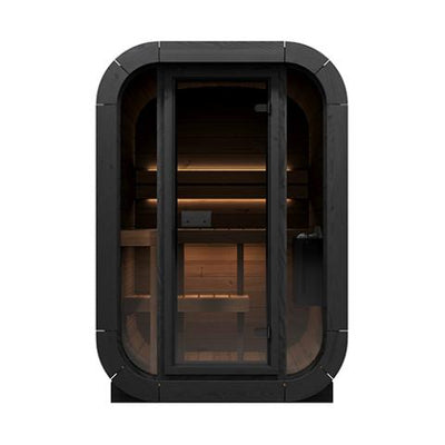 2 Person SaunaLife Model CL3G Cube Outdoor Home Sauna Kit