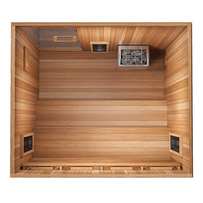 4 Person Finnmark FD-5 Trinity XL Infared & Steam Sauna Combo