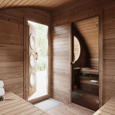 8 Person SaunaLife Model G11 Outdoor Sauna Kit